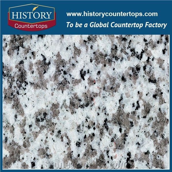 2017 New Style Hot Sale & High Quality White Color China Big White Flower Granite G439 Granite in Bathroom Vanity Tops Style for Custom Hospitality