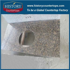 2017 New Style Own Factory High Quality Cheapest Polished Brown Granite, Finland Baltic Brown Granite Kitchen Countertops,Island Top,Bench Top and Kitchen Worktops