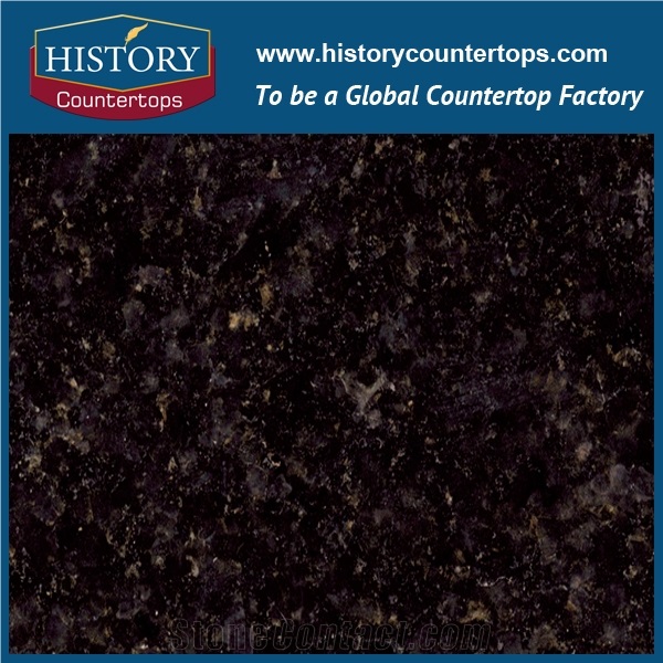 2017best Selling High Polished and Low Price Granite,Black Pearl Granite Bathroom Countertop, Solid Surface and Coustom Vanity Tops
