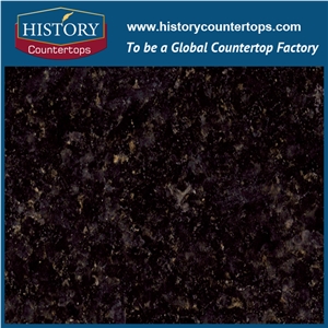 2017best Selling High Polished and Low Price Granite,Black Pearl Granite Bathroom Countertop, Solid Surface and Coustom Vanity Tops
