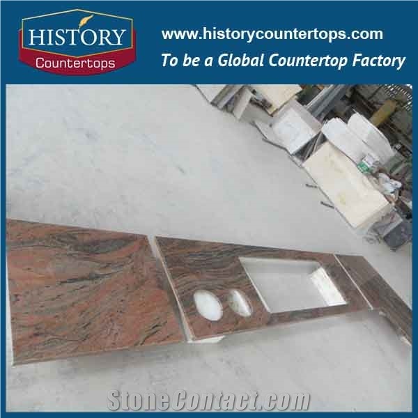2017best Selling High Polished and Low Price Granite,Multicolor Red Granite Kitchen Countertops,Bar Tops and Kitchen Worktops