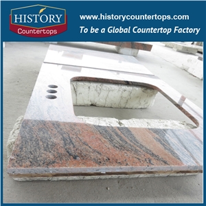 2017best Selling High Polished and Low Price Granite,Multicolor Red Granite Kitchen Countertops,Bar Tops and Kitchen Worktops