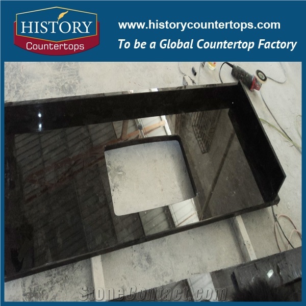 Angola Brown Stone Granite Vanity Tops Best Price Natural Stone, Engineered Bathroom Tops for Multi-Family and Hospitality Projects