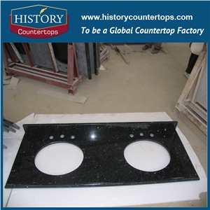 Best Quality &Low Price Norway High Polished Granite, Natural Emerald Pearl Solid Surface Building Stone for Bathroon Countertop, Custom Vanity Tops
