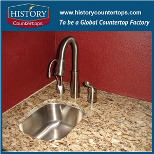 Best Quality & Low Price Norway High Polished Granite,Natural Yellow Building Stone for Bathroon Countertop,Vanity Tops