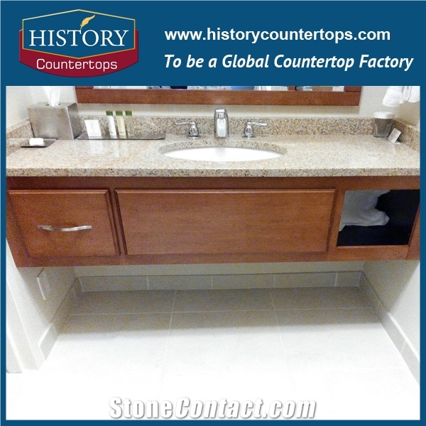 Best Selling Laminate Edging Prefab Lowes Granite Countertop Colors, Bathroom Vanity Tops Double Sinks for Multi-Family Projects and Hospitality Projects