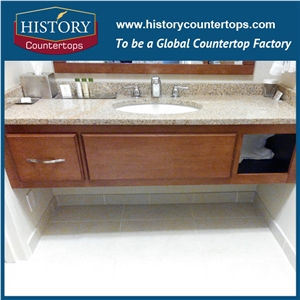 Best Selling Laminate Edging Prefab Lowes Granite Countertop Colors, Bathroom Vanity Tops Double Sinks for Multi-Family Projects and Hospitality Projects