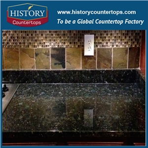 Cheap Butterfly Green Granite Bathroom Vanity Tops,China Supplier Best Quality and Low Price Green Color Granite Vanity Tops