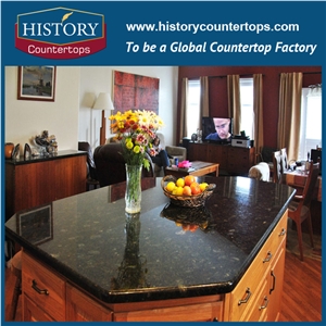 Cheap Price and Good Quality Prefabricate Granite Countertops, Polished Surface Kitchen Island Tops for Hospitality and Multi-Family Projects