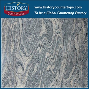 China Natural Stone Granite Multicolor Grain / Sand Ripple Granite Building Materials for Kitchen Countertop, Kitchen Island,Polished Tiles Slabs for Hotel & Multi-Family Projects