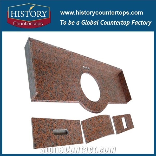 China Natural Stone High Quality & High Polished Granite Red Color China Maple Leaf G562 Granite for Polished Vanity Tops