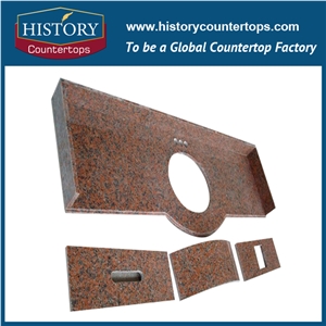 China Natural Stone High Quality & High Polished Granite Red Color China Maple Leaf G562 Granite for Polished Vanity Tops