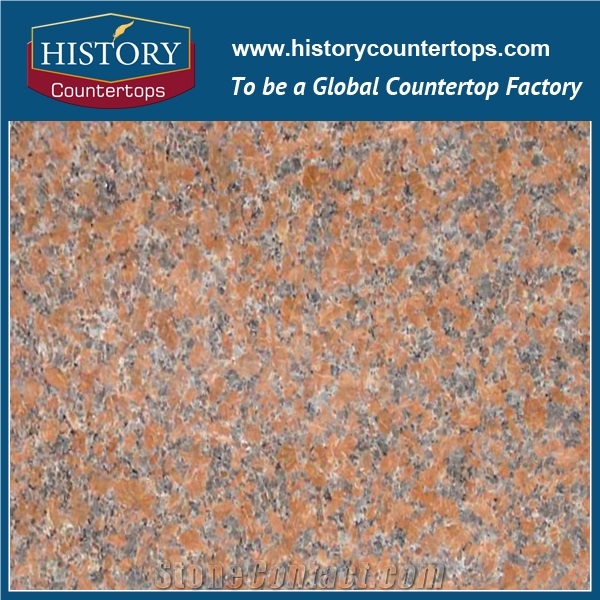 China Natural Stone High Quality & High Polished Granite Red Color China Maple Leaf G562 Granite for Polished Vanity Tops
