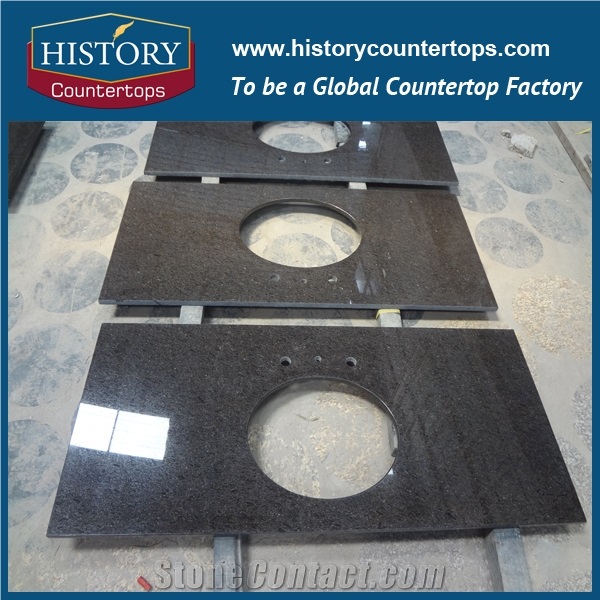 Chinese Polished Natural Stone,Building Material,Cafe Imperial Brown Granite for Bathroom Countertops&Custom Vanity Top for Sales