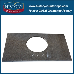 Chinese Polished Natural Stone,Building Material,Cafe Imperial Brown Granite for Bathroom Countertops&Custom Vanity Top for Sales