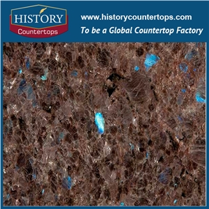 Chinese Supplier High Polished Surface Finish Best Quelity and Low Price Labrador Antico Brown Granite Kitchen Countertop, Custom Island Tops for Sales