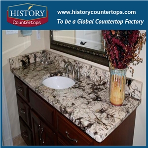 Chinese Supplier,Indoor Decoration Nutiral Stone, Building Material Suit for Bathroom Countertops, Custom Vanity Tops,Solid Surface Granite Countertops