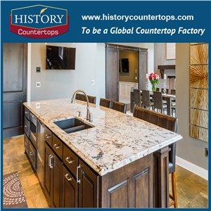High Polished Natural Stone,Arctic Cream Beige Granite,Granite Litchen Cpuntertops,Natural Durable Stone for Kitchen Bar Tops&Worktops&Islang Tops