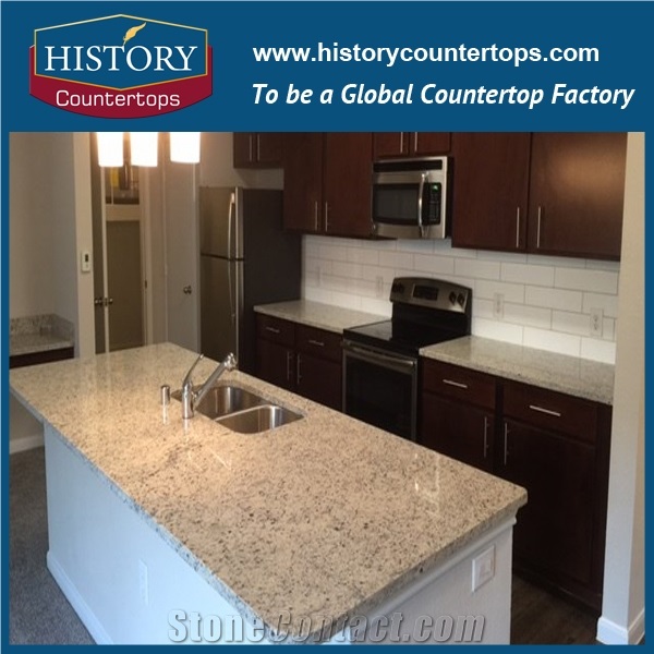 High Quality Absolute White Granite, Polished Brazil White Granite Countertop, Natural Stone Kitchen Tops for Hospitality Projects on Sales