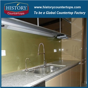 High Quality Absolute White Granite, Polished Brazil White Granite Countertop, Natural Stone Kitchen Tops for Hospitality Projects on Sales