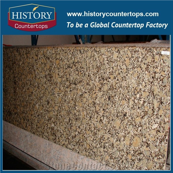 Hot Sale Own Factory Good Price China Polished Yellow Granite,Golden Granite Kitchen Countertop &Island Top,Kitchen Worktop for Sales