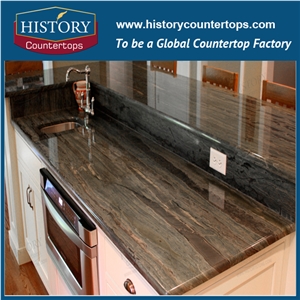 Hot Sales China Natural Stone,Green Color Granite,Multicolor Green Granite,High Polished Kitchen Countertops,Kitchen Island