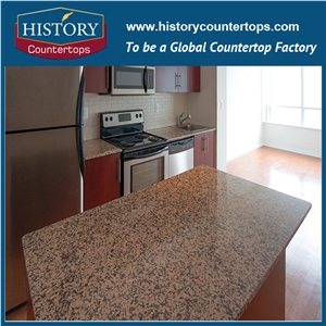 Maple Leaf Natural Stone Kitchen Tops with Laminated Bullnose Edge for Sales, China G562 Granite Countertops Polished Surface with Standard and Custom Size for Multi-Family Projects Maple Leaf Natural Stone Kitchen Tops with Laminated Bullnose Edge for Sales, China G562 Granite Countertops Polished Surface with Standard and Custom Size for Multi-Family Projects