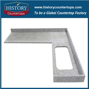 Mountain Grey Granite Countertops Natural Durable Stone, Economical Choice Popular in Kitchen Counter Tops Style for Custom Hospitality & Multi-Family Projects