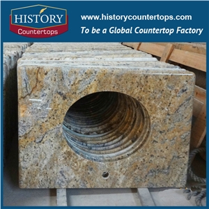 Wholeset Packing Precut Laminate Vanity Tops Dream Ccecilia Granite for Hospitality Projects, Custom Tops with Custom Size for Sales
