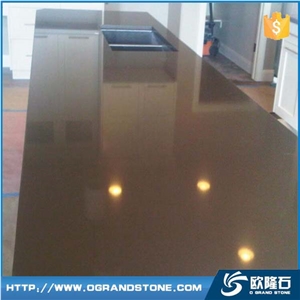 Dark Brown Quartz Stone Slab Wholesale