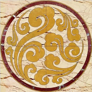 Round Waterject Floor Mosaic for Floor Hall Round Waterject Floor Mosaic for Floor Hall