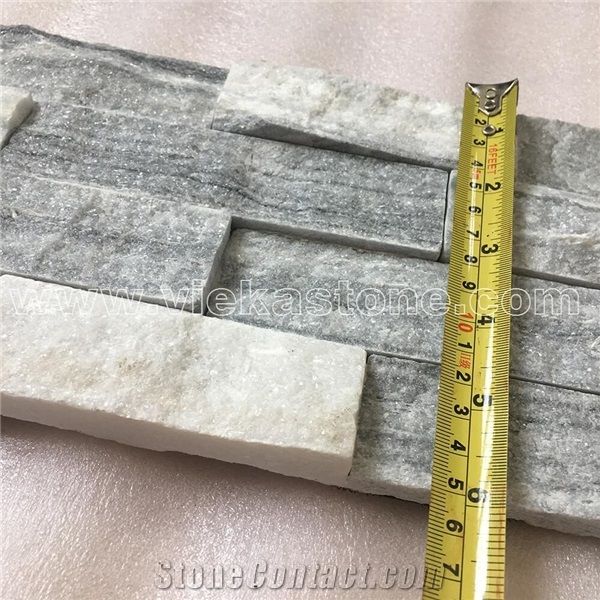 China Cloud Grey Quartzite Fireplace Stacked Stone Veneer Feature Wall Cladding Panel Ledge Stone Rock Split Face Mosaic Tile Landscaping Building Interior & Exterior Decor Natural Culture Stone 60x15