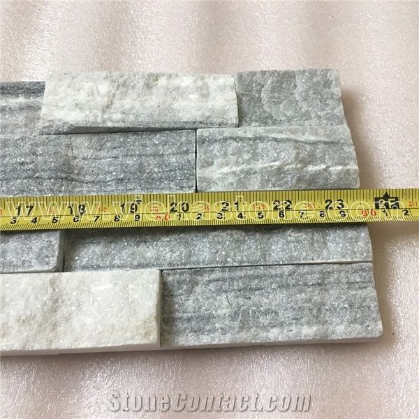 China Cloud Grey Quartzite Fireplace Stacked Stone Veneer Feature Wall Cladding Panel Ledge Stone Rock Split Face Mosaic Tile Landscaping Building Interior & Exterior Decor Natural Culture Stone 60x15