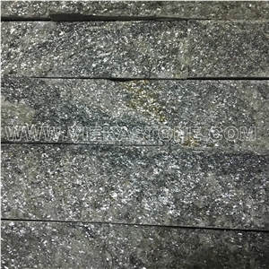 China Green Quartzite Fireplace Stacked Stone Veneer Feature Wall Cladding Panel Ledge Stone Rock Natural Split Face Mosaic Tile Landscaping Building Interior & Exterior Decor Culture Stone 60x15cm