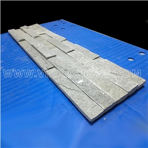 China P013 Green Slate Fireplace Stacked Stone Veneer Feature Wall Cladding Panel Ledge Stone Rock Natural Split Face Mosaic Tile Landscaping Building Interior & Exterior Decor Culture Stone 60x15cm