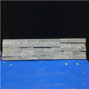China P013 Green Slate Fireplace Stacked Stone Veneer Feature Wall Cladding Panel Ledge Stone Rock Natural Split Face Mosaic Tile Landscaping Building Interior & Exterior Decor Culture Stone 60x15cm