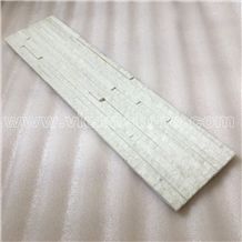 China Snow White Quartzite Fireplace Stacked Stone Veneer Feature Wall Cladding Panel Ledge Stone Rock Split Face Mosaic Tile Landscaping Building Interior & Exterior Decor Natural Culture Stone 60x15