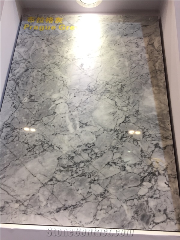 Natural Prague Grey Marble Polished Tiles & Slabs for Wall, Floor