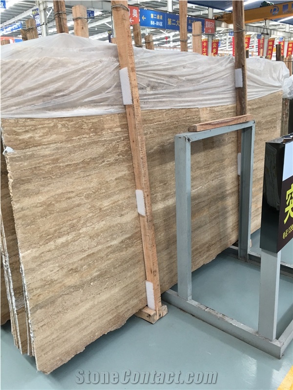 Quarry Direct Supply Cafe Travertine Iran Brown Travertine Slabs & Tiles & Flooring Tiles & Wall Cladding, Brown Polished Travertine Tiles & Slabs for Interior Decoration