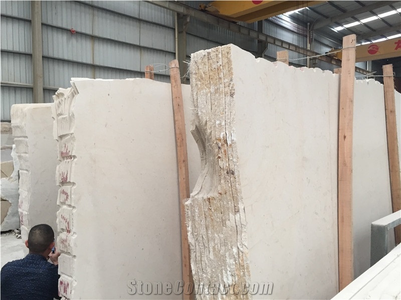 Quarry Direct Supply Cheverney Tunisia Beige Limestone Slabs & Thin Tiles & Flooring Tiles & Wall Cladding, Beige Polished Limestone Tiles & Slabs for Interior Decoration