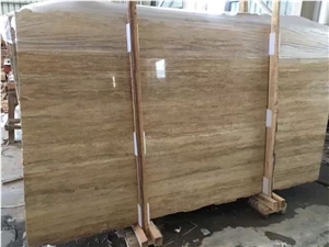 Quarry Direct Supply Rome Travertine Iran Beige Travertine Slabs & Tiles & Floor Covering Tiles & Wall Tiles, No Polished Cutting Surface Rough Surface with Holes Rome Beige Travertine Tiles & Slabs
