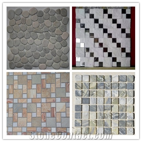 Stone Mosaic Tiles Bathroom Tiles Mosaic Pattern