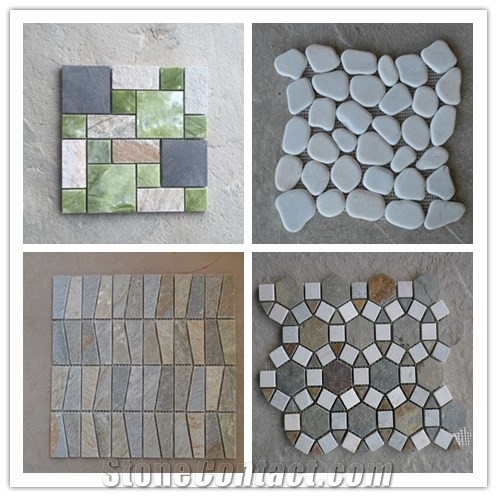 Stone Mosaic Tiles Bathroom Tiles Mosaic Pattern