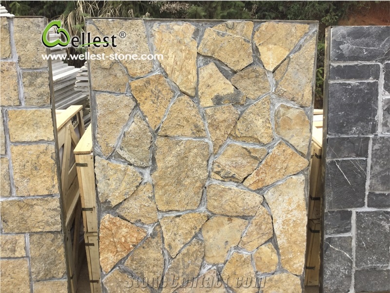 Multicolor Wall Cladding Stone Stacked Wall Veneer Stone Panel Cheap Stone
