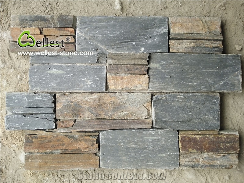 On Sale China Rusty Slate Cultured Stone, Wall Cladding, Stacked Stone Veneer, Corner Stone