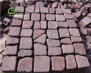 Red Granite Paving Stone Outdoor Driveway Pavers Street/Patio Floor Paving Stone