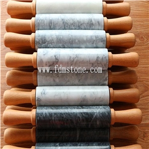 Homeware Nature Stone Marble Straight Rolling Pin