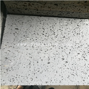 Volcanic Rock Ants Line Sandblasted Walling Tiles, Sandblasted Black Lava Flooring Tiles,Project Size