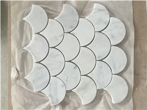 Bianco Carrara White Marble Hexagon Mosaic