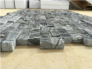 Glacial Black Cultured Stone, Stacked Stone Veneer Wall Cladding